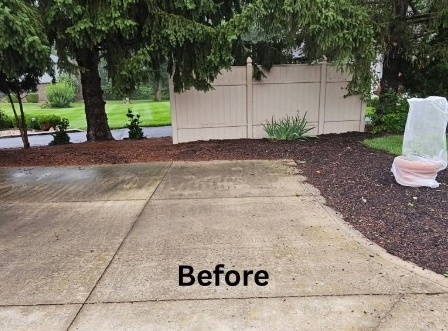 Before and after Paver Sealing