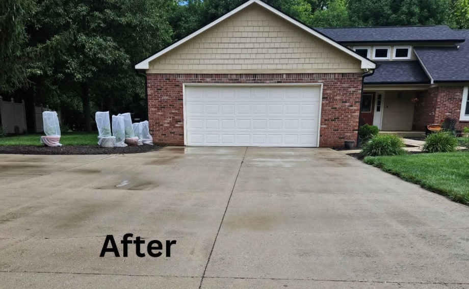 Before and after Driveway & Concrete